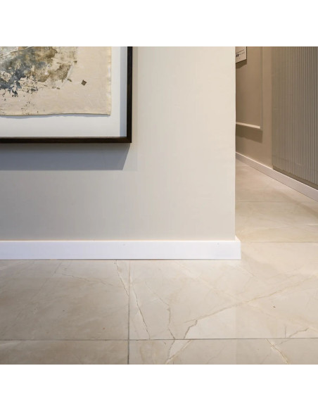 Zocalo Atrim Epsilon Plain Blanco Mate 100mm x 10mm x 2,44 (2302e)